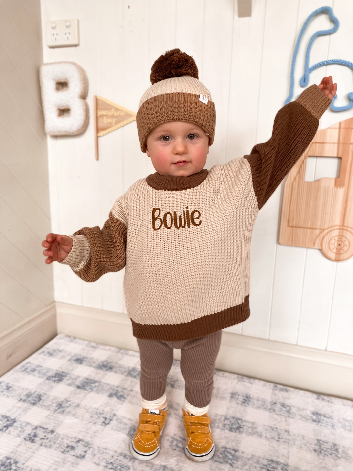 Signature Colour Block Slouch Knit