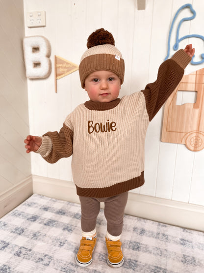 Signature Colour Block Slouch Knit