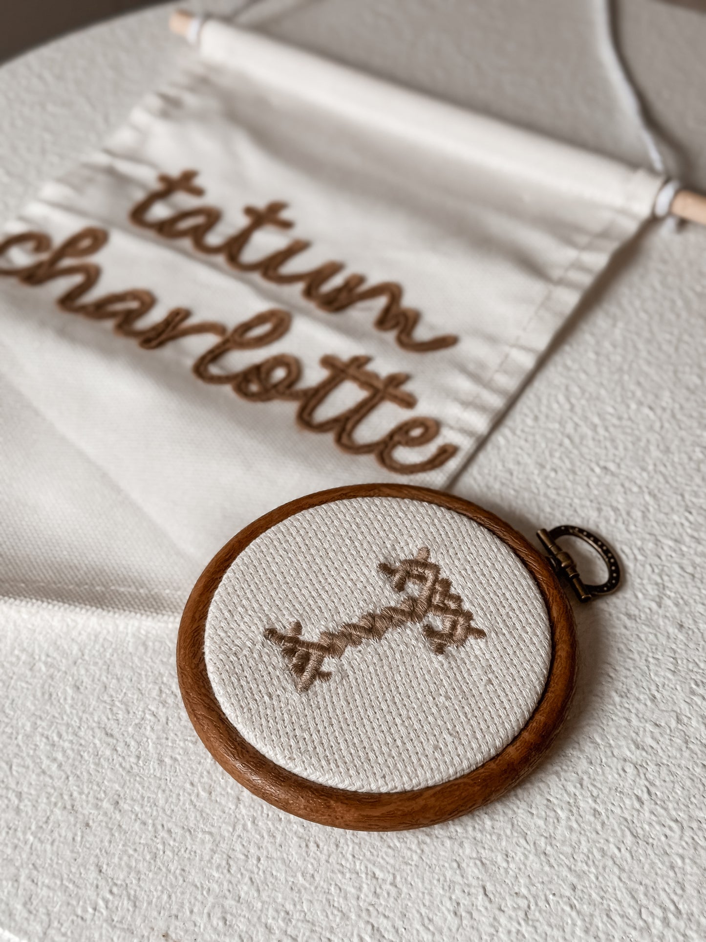 Heirloom Letter Hoops