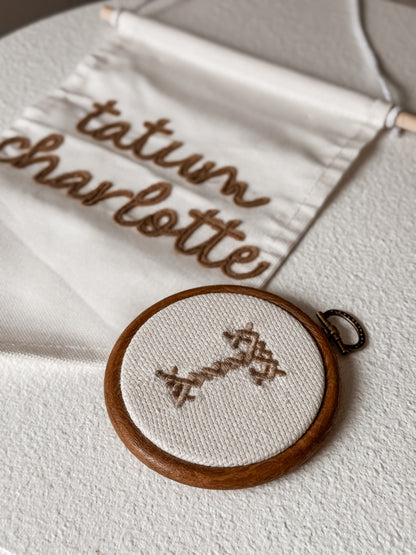 Heirloom Letter Hoops