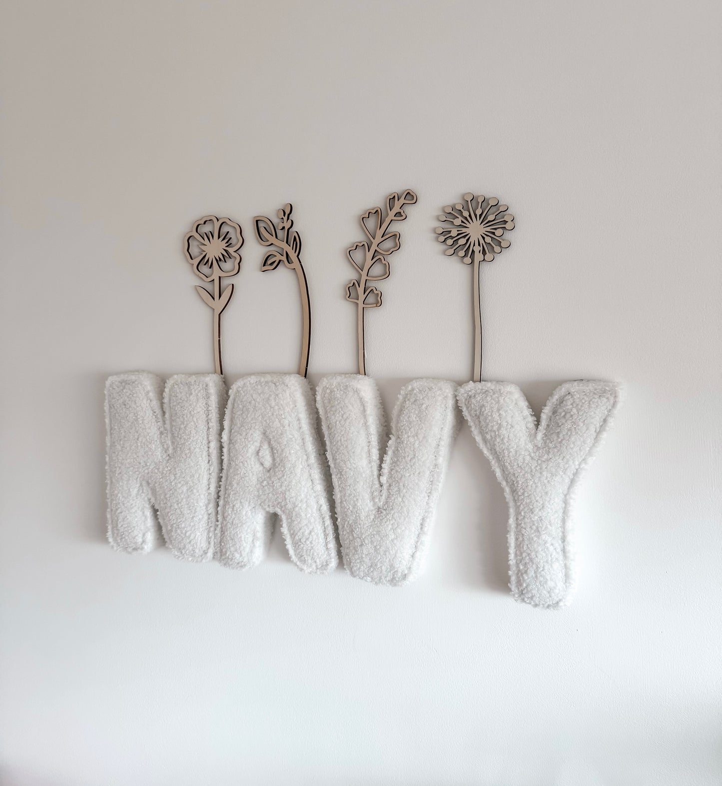 Teddy Fabric Letters