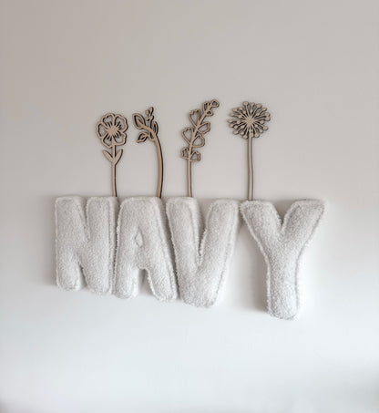 Teddy Fabric Letters
