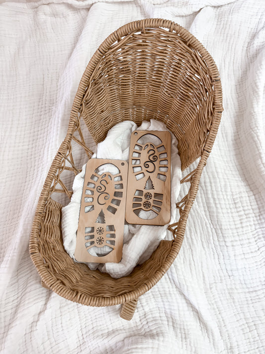 Santa’s Foot Stencil