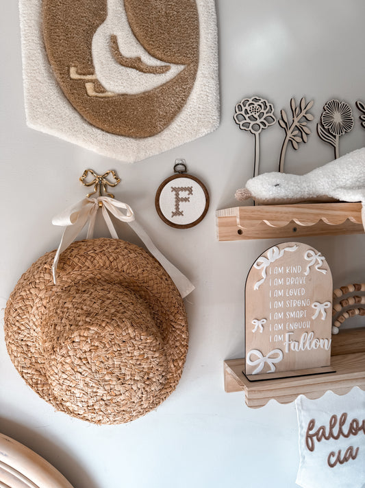 Heirloom Letter Hoops