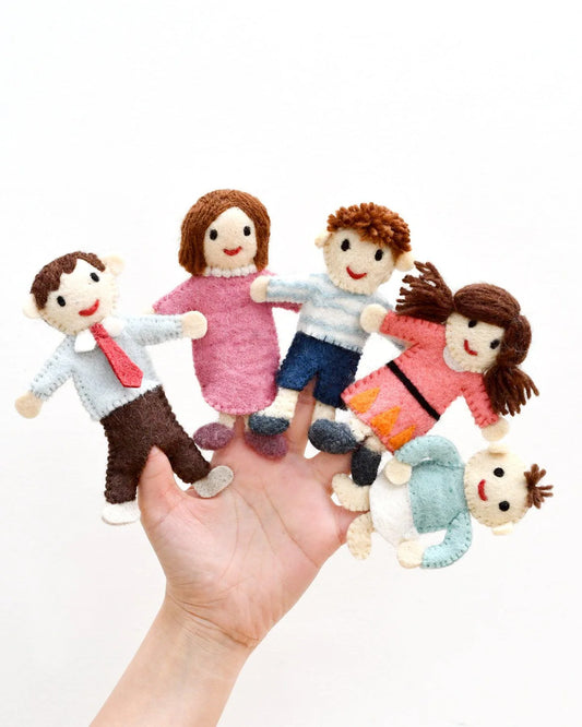 FINGER FAMILY - FELT FINGER PUPPET SET