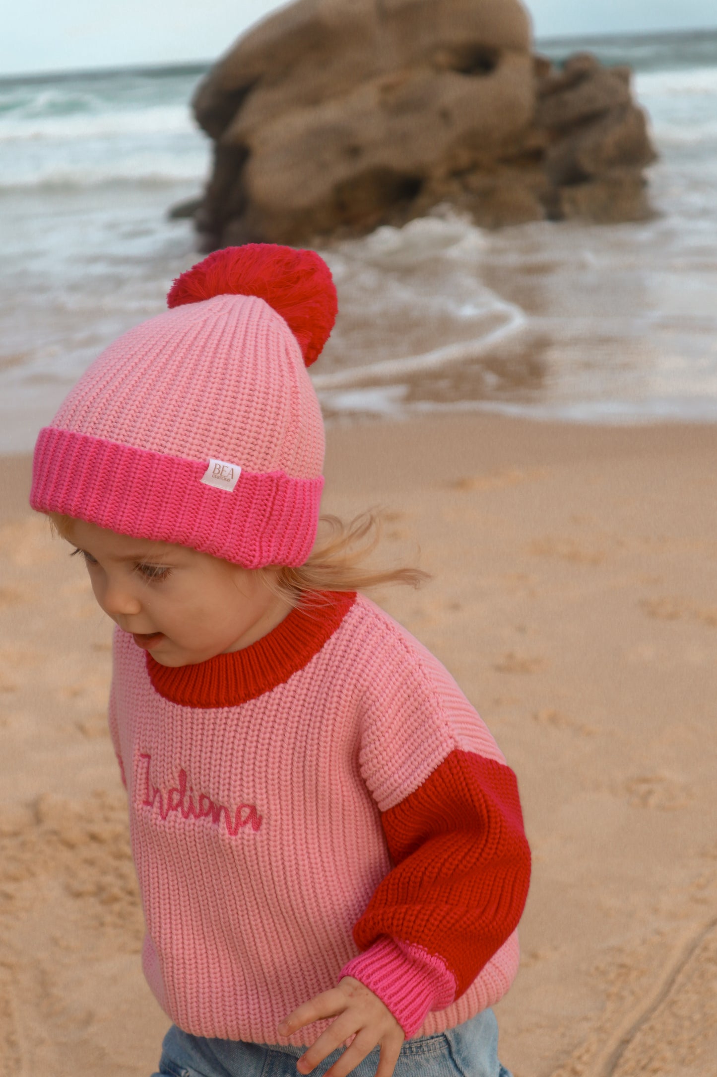 Signature Colour Block Knit Beanie