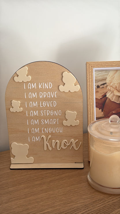 Affirmation Plaque