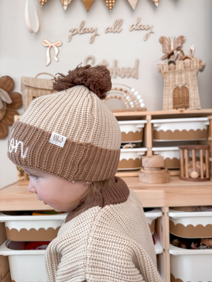 Signature Colour Block Knit Beanie
