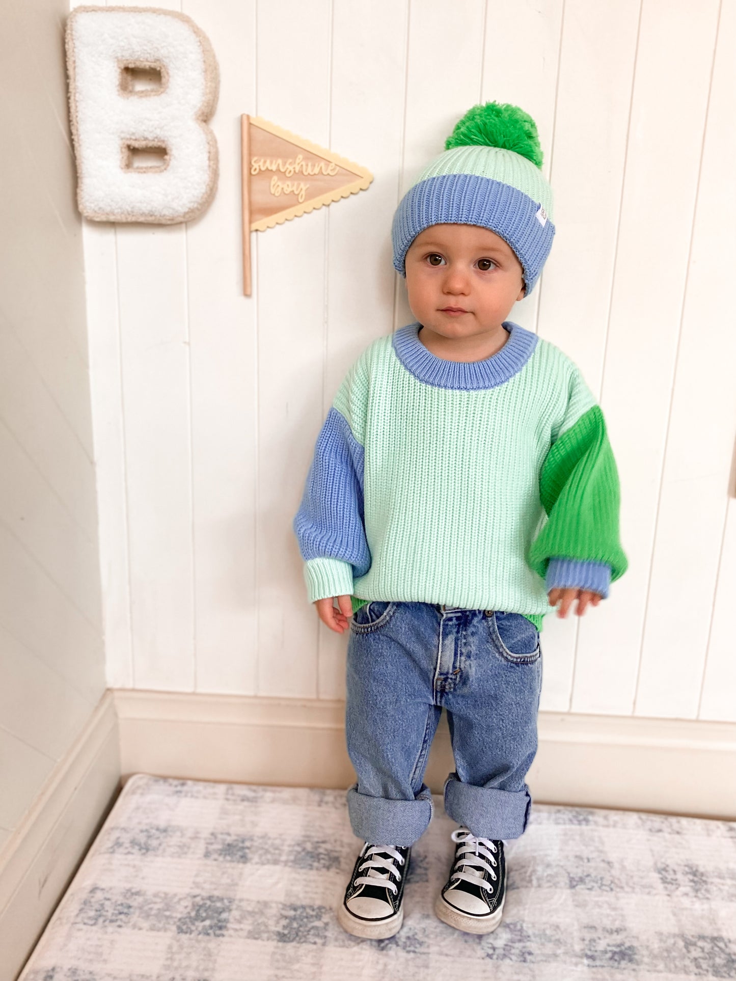 Signature Colour Block Slouch Knit