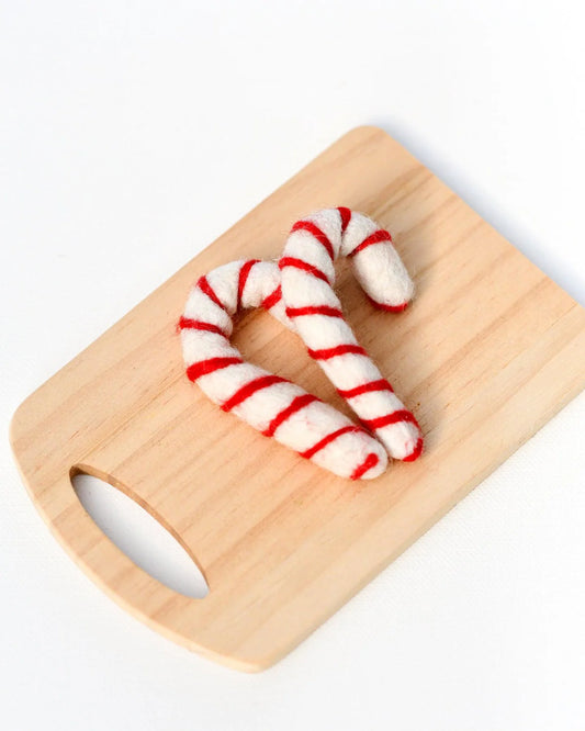 Felt Candy Canes Set Of 2 - Tara Teasures