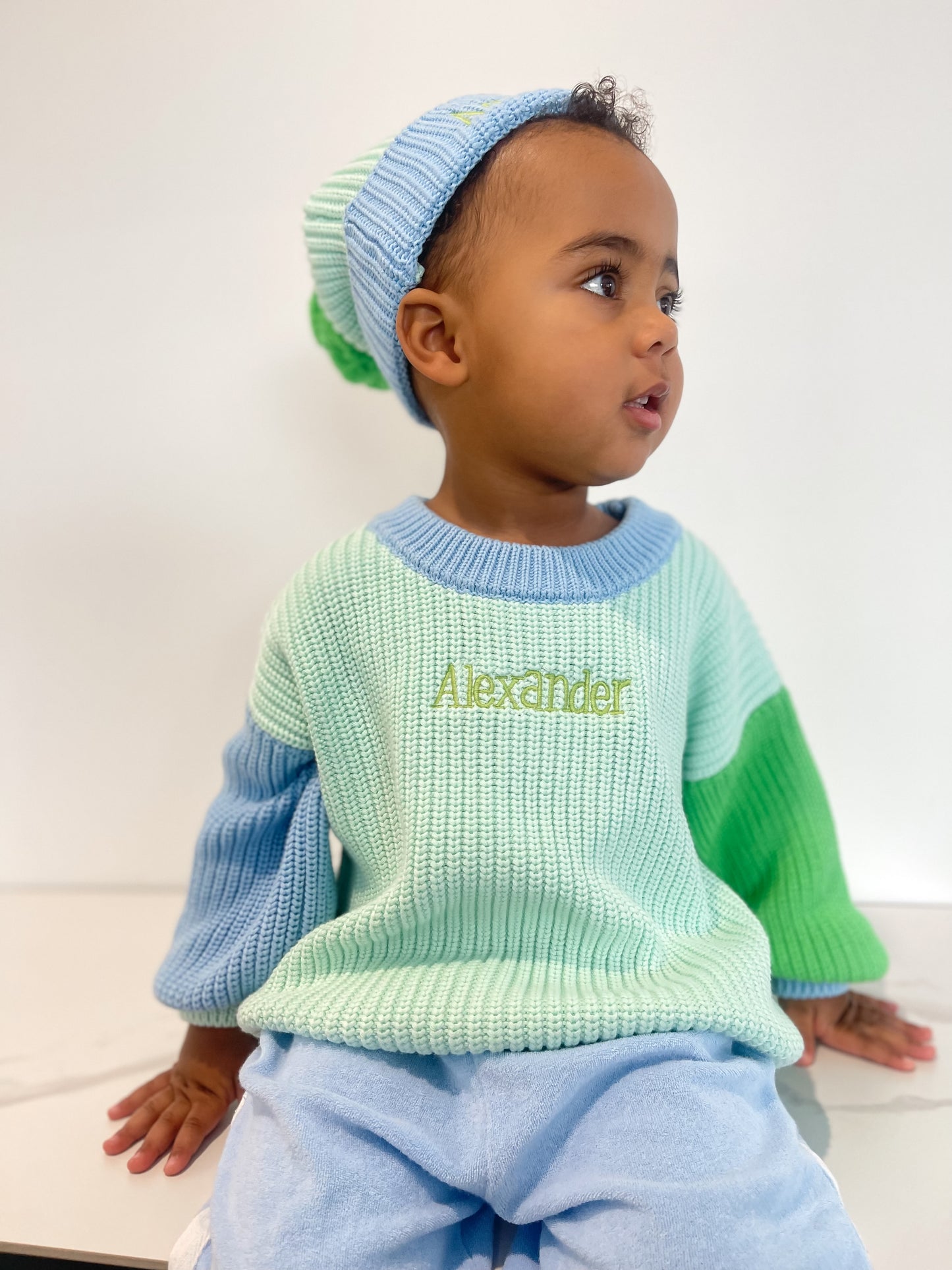 Signature Colour Block Slouch Knit