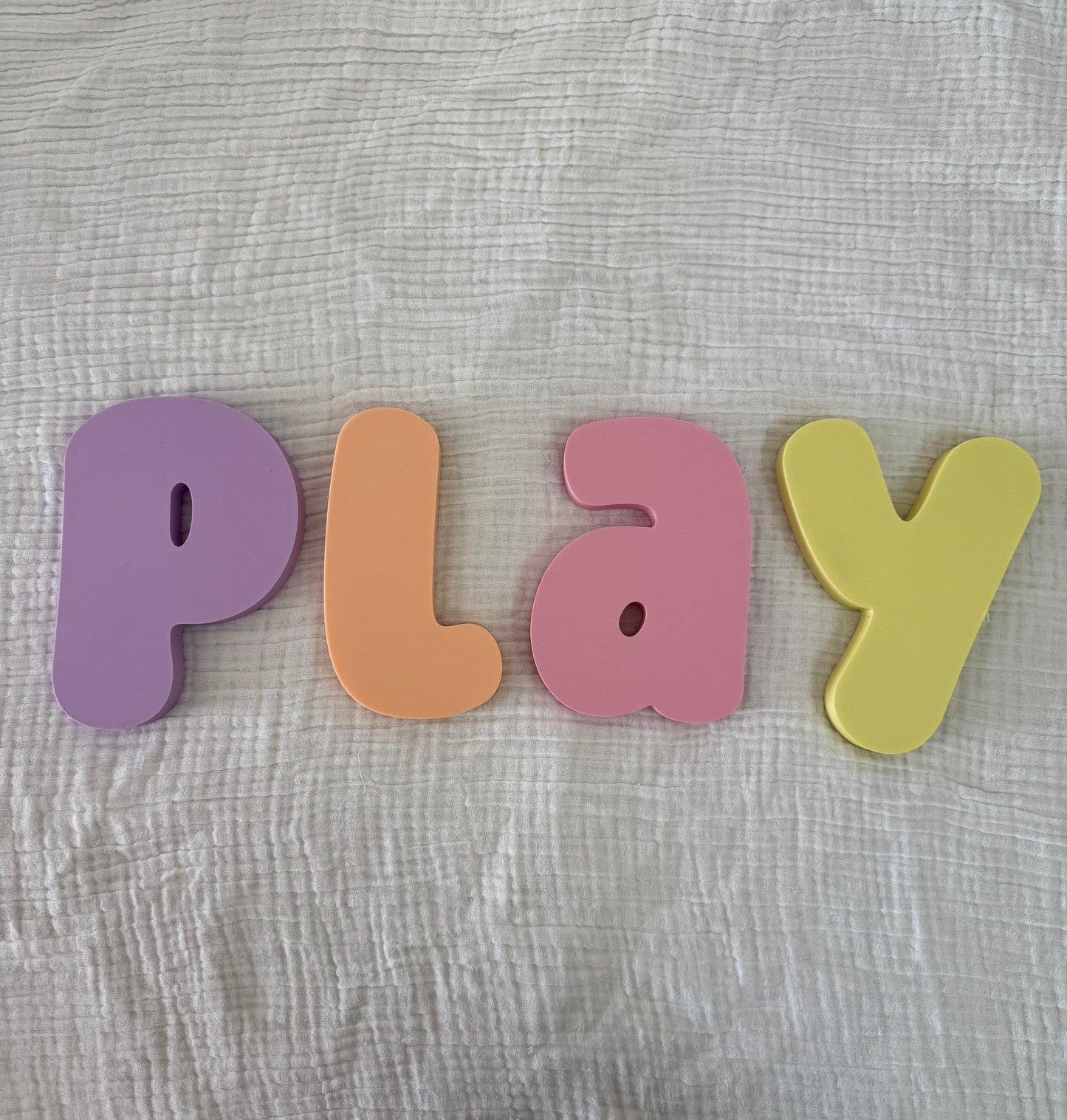 3D Bubble Letters