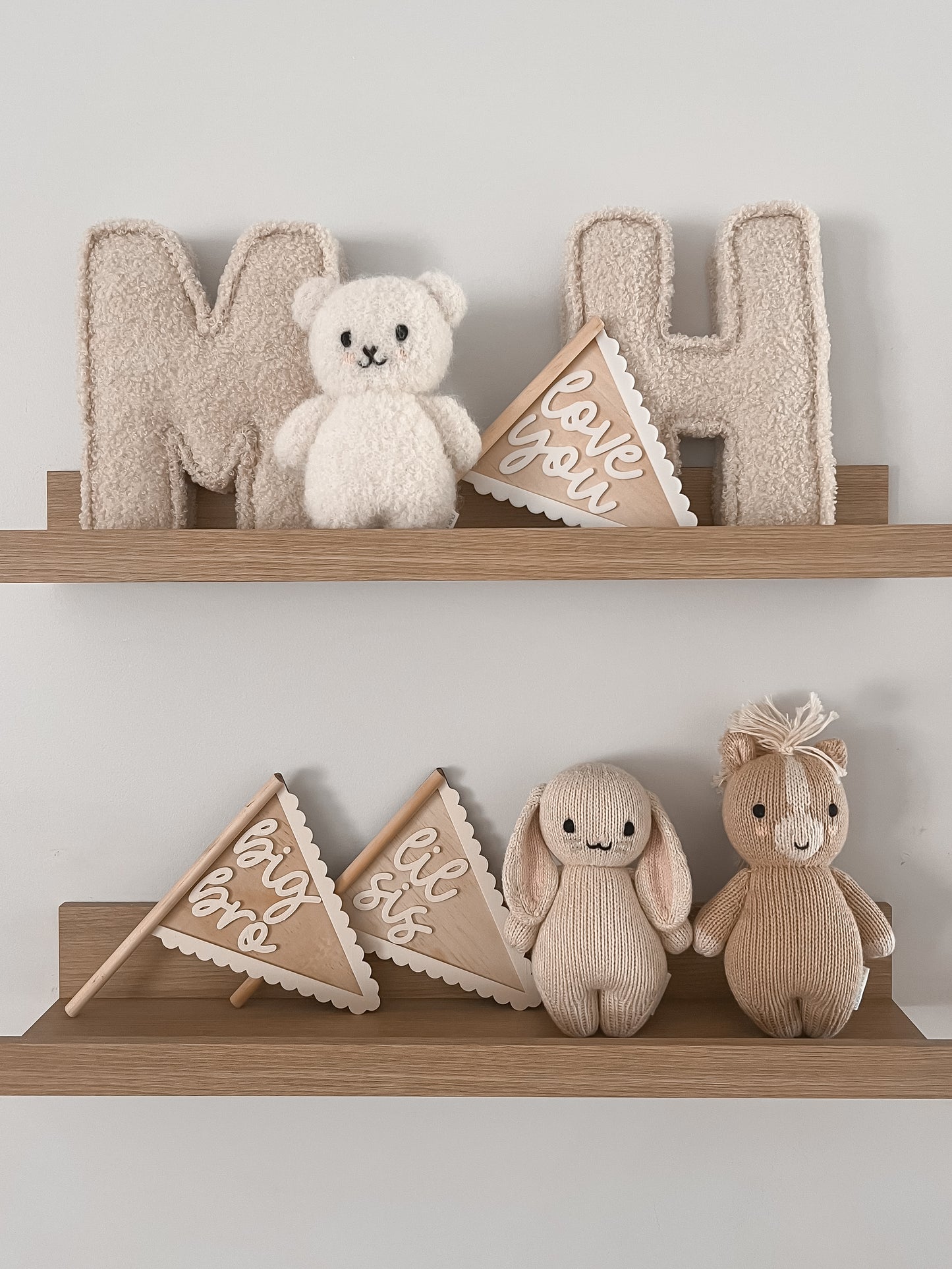 Teddy Fabric Letters