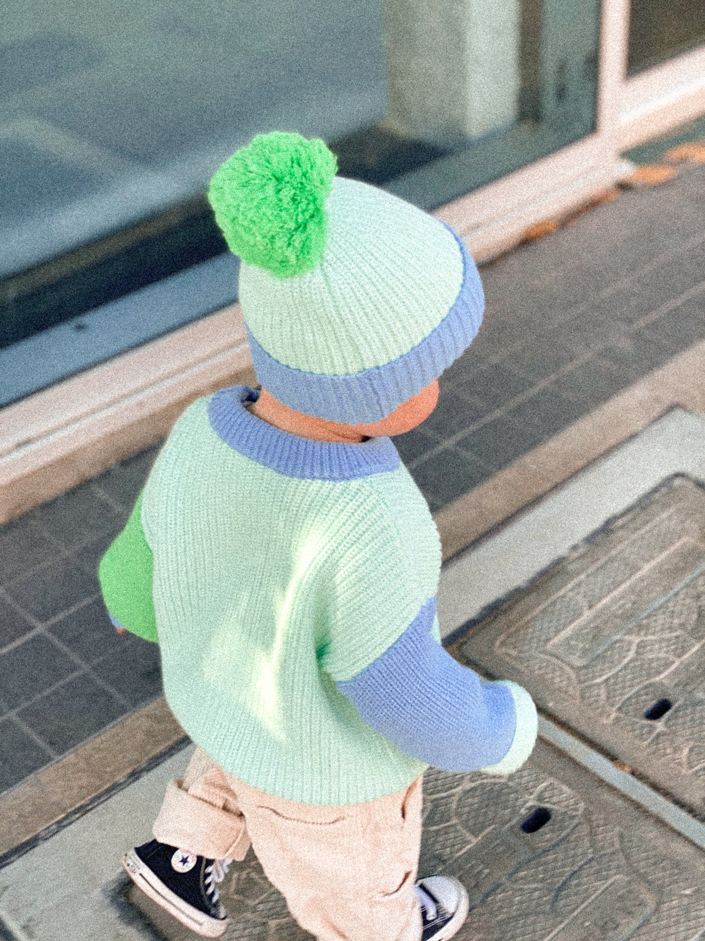 Signature Colour Block Knit Beanie