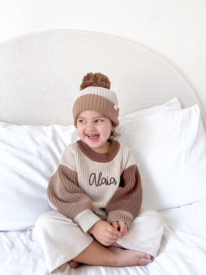 Signature Colour Block Slouch Knit