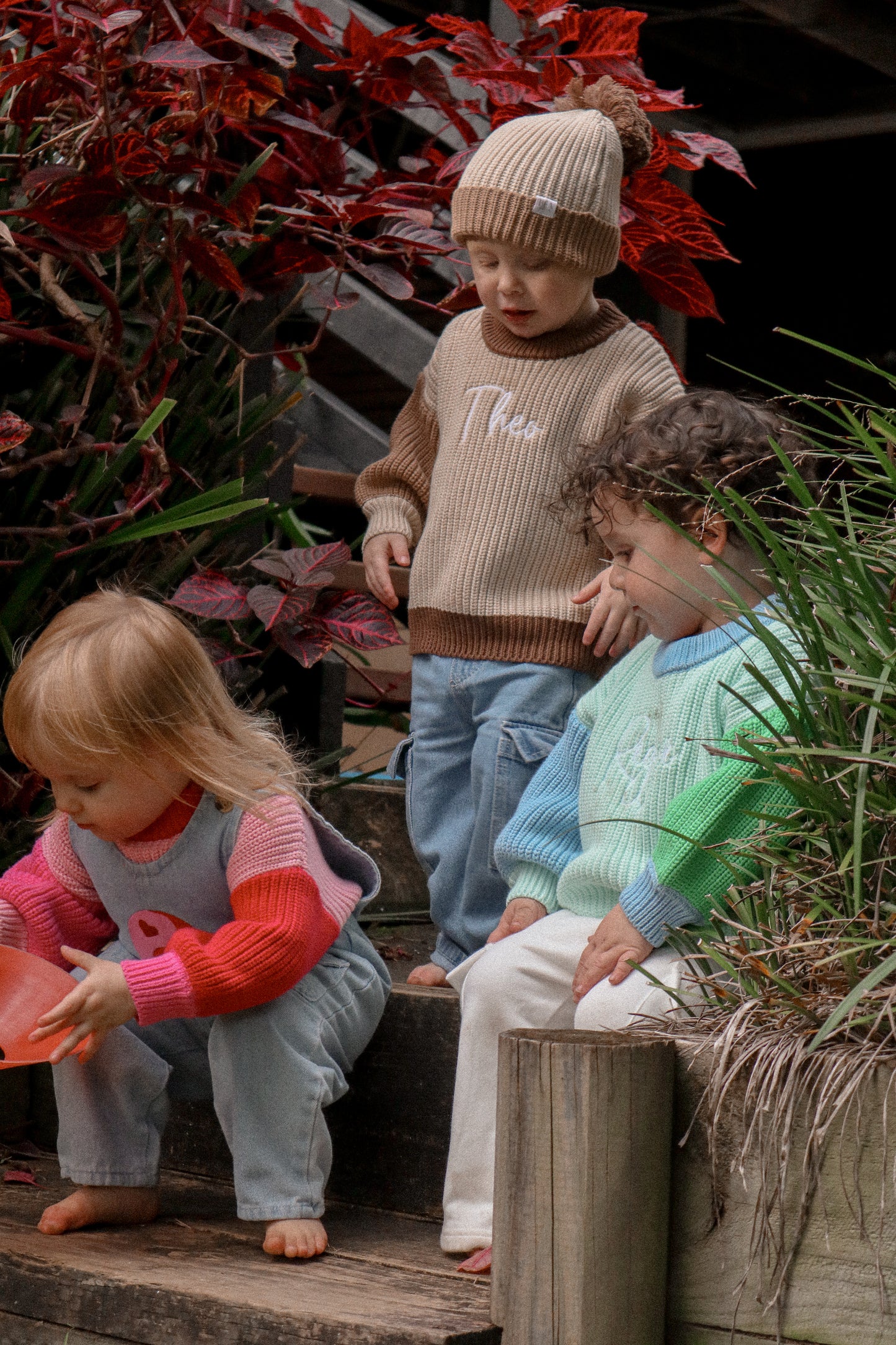 Signature Colour Block Slouch Knit